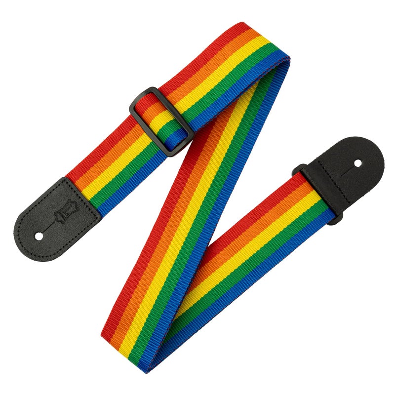Levy's Leathers 2" Wide Rainbow Polyester Guitar Strap (M8POLY-RNB) - Image 1